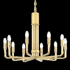 Brigitte Chandelier, Aged Brass