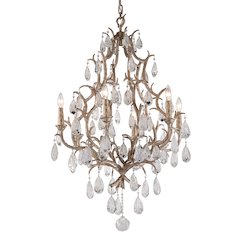 Amadeus Chandelier, Stria Gold Leaf