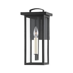 Eden Exterior Wall Sconce, Texture Black