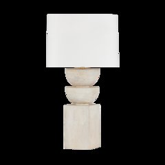 Gardiner Table Lamp, Aged Brass