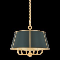 Cambridge Chandelier, Aged Brass