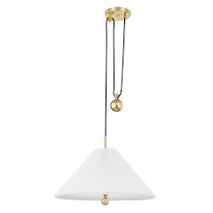 Dorset Pendant, Aged Brass