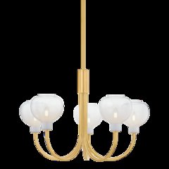 Estelle Chandelier, Aged Brass