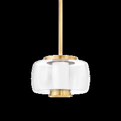 Beau Pendant, Aged Brass