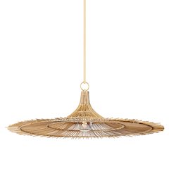 Costa Mesa Pendant, Vintage Gold Leaf