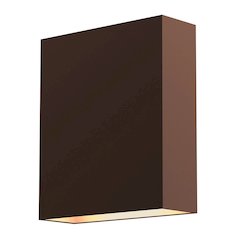 Flat Box Wall Sconce, Textured Bronze