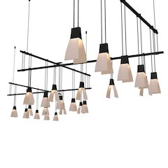 Suspenders Pendant, Satin Black