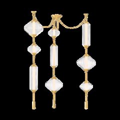 Fiorello Chandelier, Vintage Polished Brass