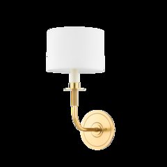Paramus Wall Sconce, Aged Brass