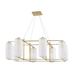 Pebble Chandelier, Aged Brass