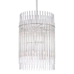 Wallis Chandelier, Polished Nickel