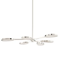 Patras Chandelier, Burnished Nickel