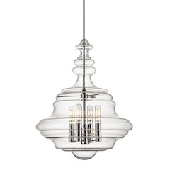 Washington Lantern, Polished Nickel