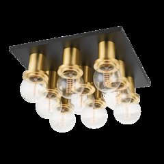 Brandi Flush Mount, Aged Brass