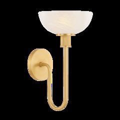 Aster Wall Sconce, Aged Brass