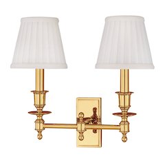 Ludlow Wall Sconce, Polished Brass