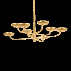 Taormina Chandelier, Vintage Gold Leaf