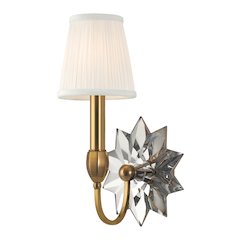 Barton Wall Sconce, Aged Brass