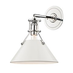 Painted No.2 Wall Sconce, Polished Nickel