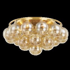 Mimi Flush Mount, Aged Brass