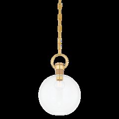 Catrine Pendant, Aged Brass