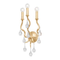 Aveline Wall Sconce, Gold Leaf