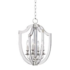 Arietta Pendant, Polished Nickel