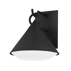 Catalina Exterior Wall Sconce, Texture Black