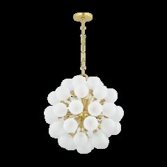 Antoneta Chandelier, Aged Brass