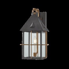 Toby Exterior Wall Sconce, Patina Brass