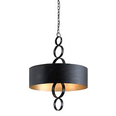 Rivington Chandelier, Charred Copper
