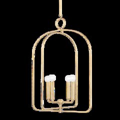Mallory Pendant, Gold Leaf