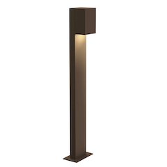Box LED Luminaries, Textured Bronze