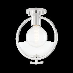 Ringo Semi Flush, Polished Nickel