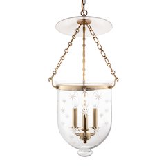 Hampton Pendant, Aged Brass