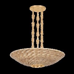 Ollie Pendant, Vintage Gold Leaf