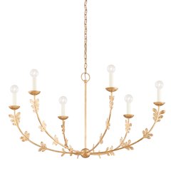 Florian Chandelier, Vintage Gold Leaf