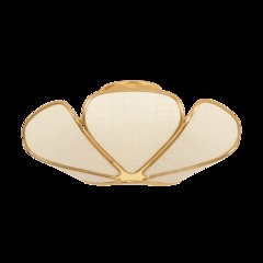 Bayville Semi Flush, Vintage Gold Leaf