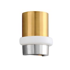 Beckenham Wall Sconce, Vintage Polished Brass And Nickel