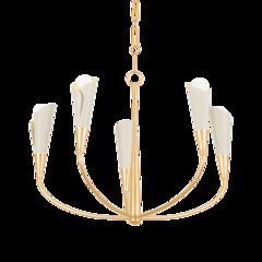 Montrose Chandelier, Vintage Gold Leaf