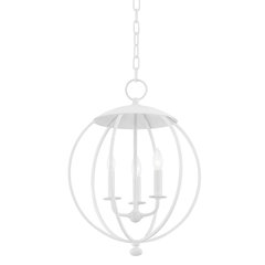Wesley Lantern, White Plaster