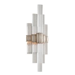 Viola Wall Sconce, Warm Silver Leaf