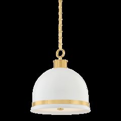 Briscoe Pendant, Aged Brass