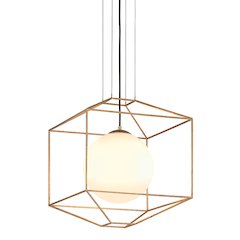 Silhouette Chandelier, Gold Leaf