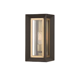 Lowry Exterior Wall Sconce, Textured Bronze