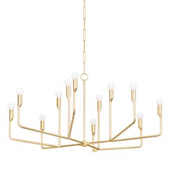 Norman Chandelier, Vintage Gold Leaf