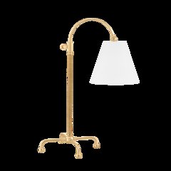 Curves No.1 Table Lamp, Aged Brass