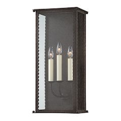 Zuma Exterior Wall Sconce, French Iron