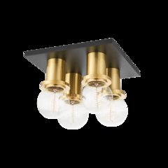 Brandi Flush Mount, Aged Brass