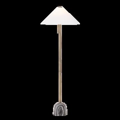 Millbrae Floor Lamp, Patina Brass